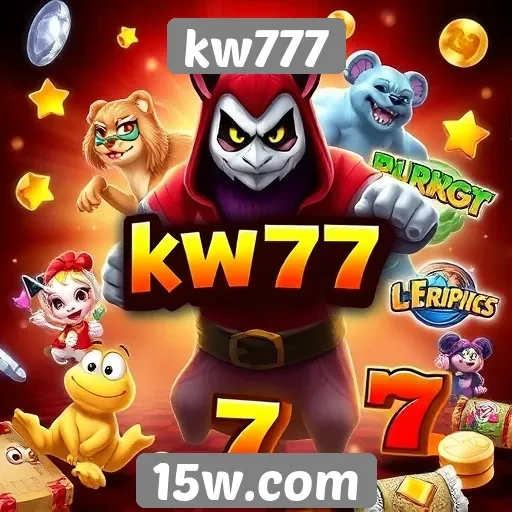 Variedade de jogos disponíveis no kw777